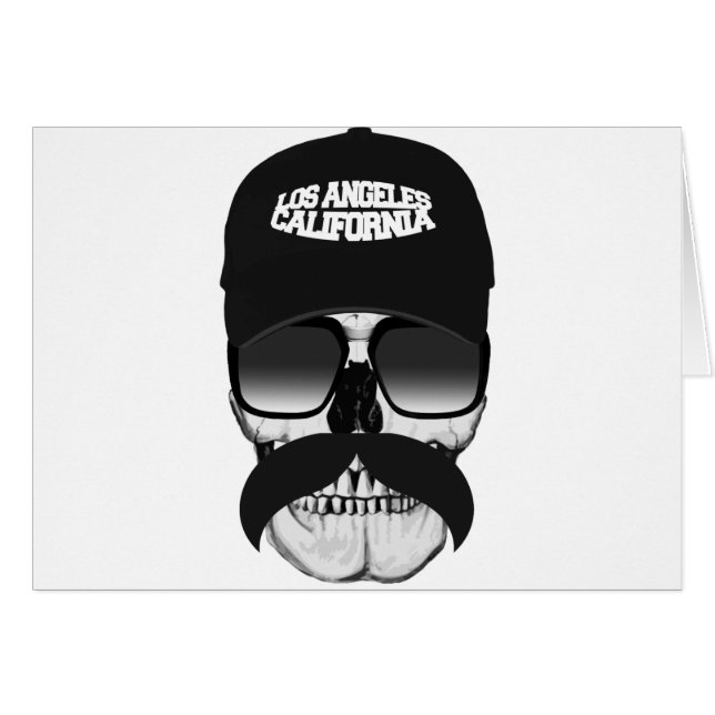 Moustache crâne Californie (Devant horizontal)