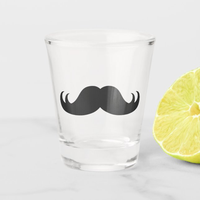 Moustache drôle - verre à liqueur (Devant)