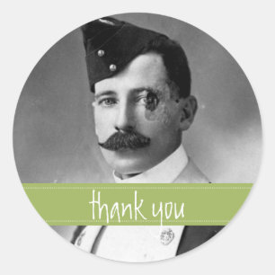 Moustache Étiquette vintage / Merci moustache