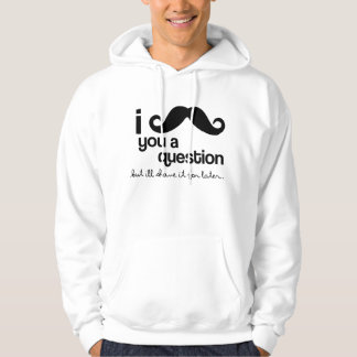 moustache i vous un sweat - shirt à capuche de