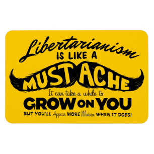 Moustache libertaire Premium Flexi Magnet