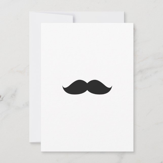 Moustache noire mignonne (Devant)