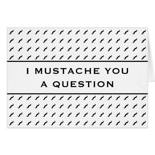 Moustache Vous Une Question Mood Stripe (Devant Horizontal)