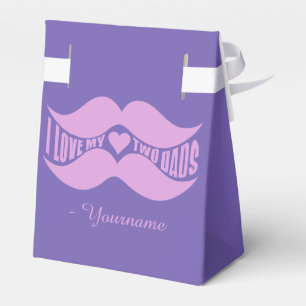 Moustaches roses ballotins personnalisés