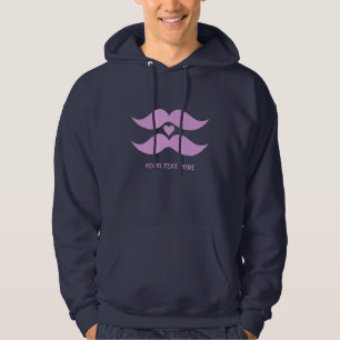 Moustaches roses chemises et vestes personnalisées
