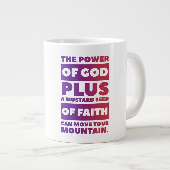 Moustard semence Jumbo Mug (Devant droit)