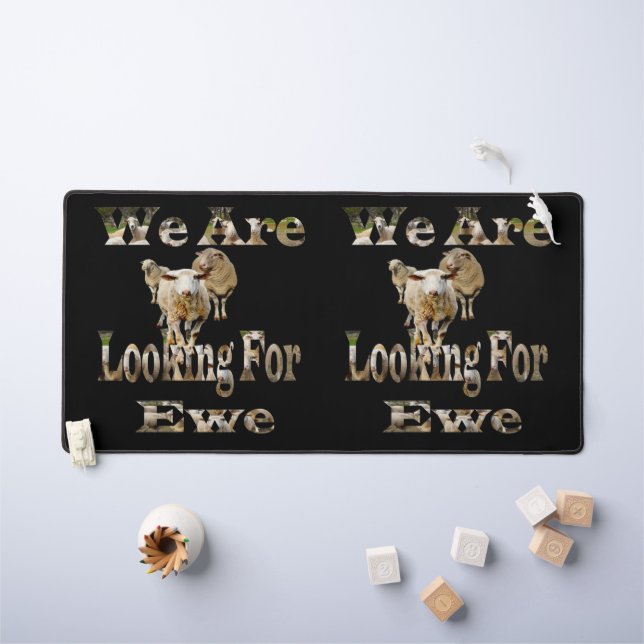 Mouton Drôle À La Recherche D'Ewe, Mat De Bureau (Tableau pour enfants)