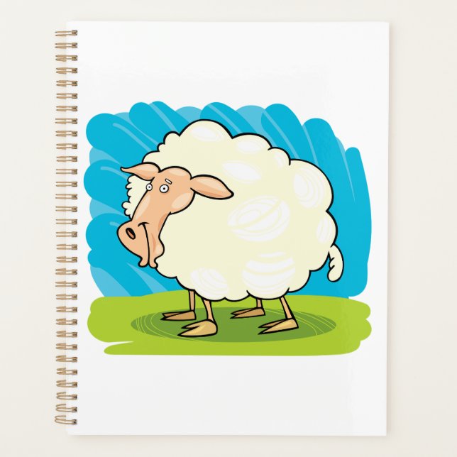 Moutons blancs et duveteux sur l'herbe (Devant)