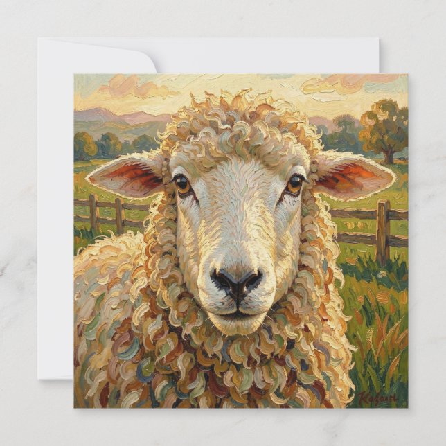Moutons mignons dans un ranch  | Animaux de ferme (Devant)