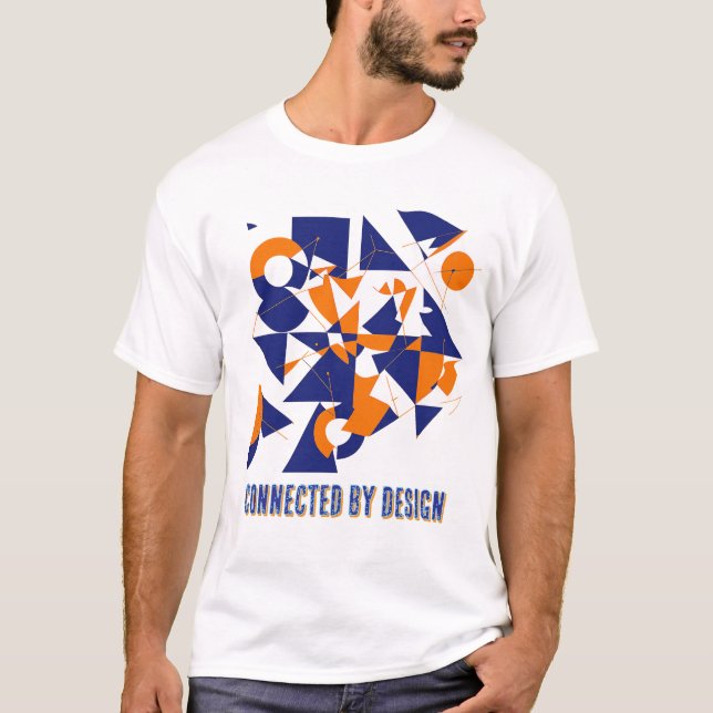 Mouvement connecté – T-Shirt abstrait de base (Devant)