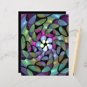 Mouvements colorés Art Abstrait Frappe Fractal