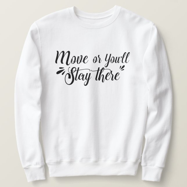 MoveOrYST - Sweatshirt basique pour hommes auto-mo (Design devant)