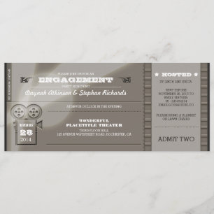 Movie Premiere ENGAGEMENT PARTY Billets Invitation