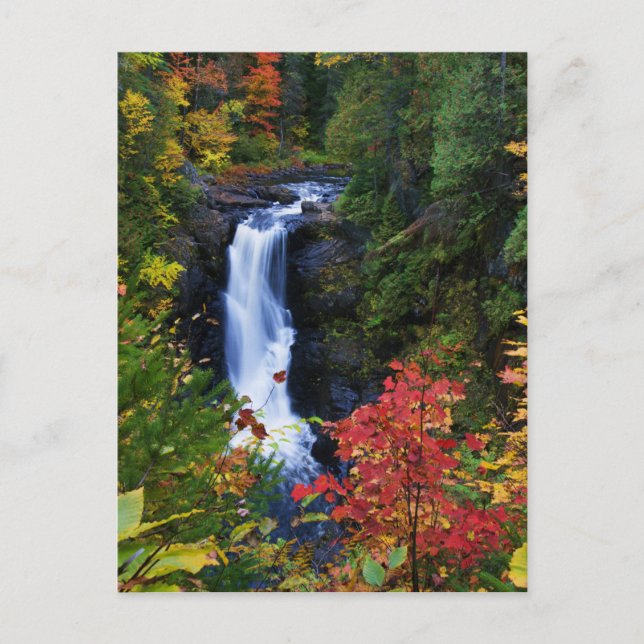Moxie Falls dans le Maine Carte postale (Devant)