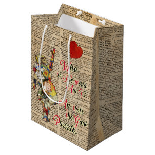 Moyen Alice dans le sac fait sur commande de cadeau de