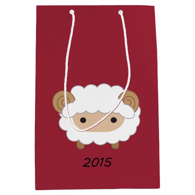 Moyen Année du sac 2015 de cadeau de moutons (Devant)