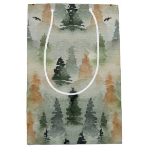 Moyen Anniversaire de la Forêt Misty   Sac cadeau de ret