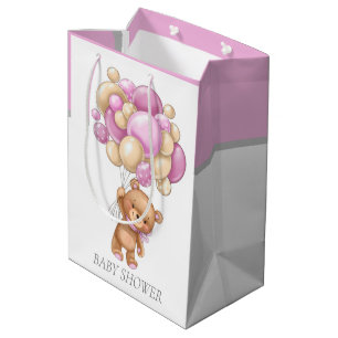 Moyen Baby shower Fille Teddy sac cadeau