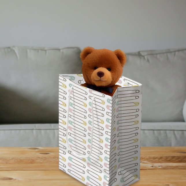 Moyen Baby shower Moderne Motif de la couche  sac cadeau (A cute gift bag for all your Baby shower needs)