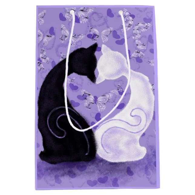 Moyen Belle Sac Cadeau Amour - Personnalisable (Devant)