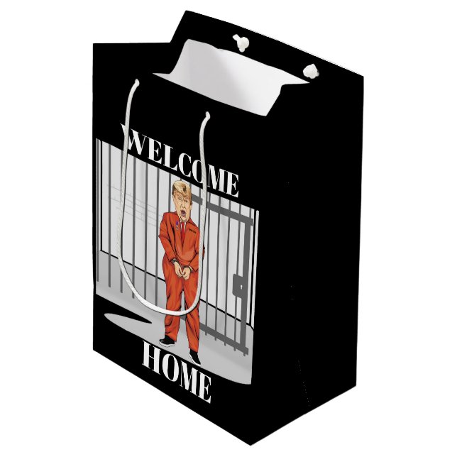 Moyen Bienvenue Accueil Sac cadeau (Devant Angle)