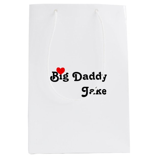 Moyen Big Daddy avec Red Heart Medium Cadeau sac (Devant)