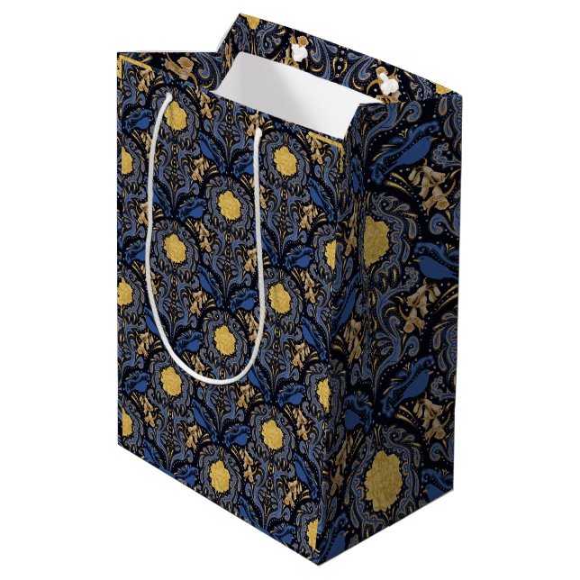 Moyen Blur Bird Papier cadeau sac (Dos Angle)