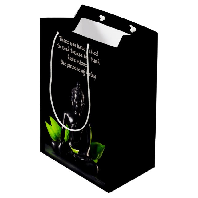 Moyen Bouddha Citation 1 sac cadeau (Dos Angle)
