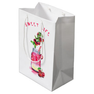 Moyen Cerise Jus Cool Boire Fruits Fête Sac cadeau