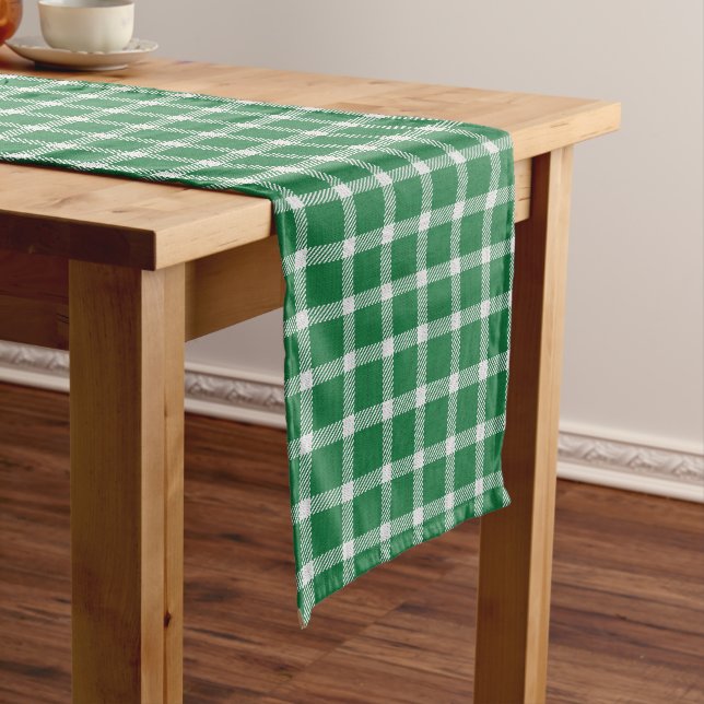 Moyen Chemin de table à carreaux verts (In Situ)