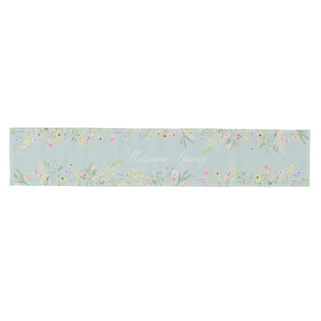 Moyen Chemin de table floral de printemps – Jardin de fl (Horizontal)