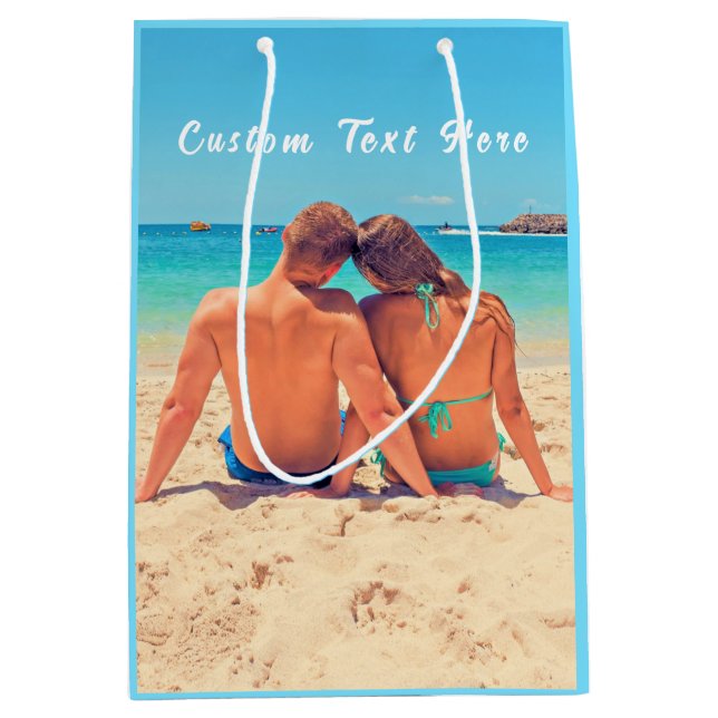 Moyen Concevez Votre Propre Sac Cadeau Texte Personnalis (Devant)