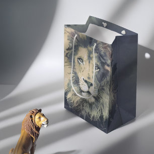 Moyen COSMIC LION KING   Sac cadeau personnalisé