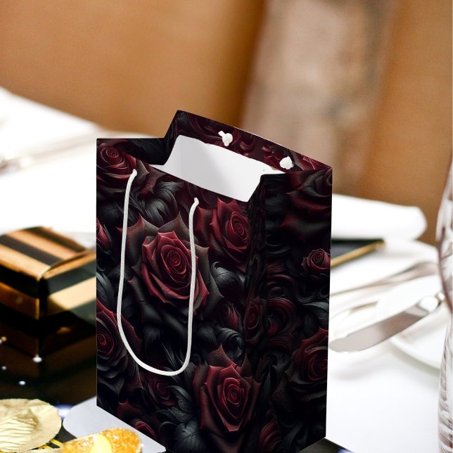 Moyen Élégant sac cadeau Rose foncé (Créateur téléchargé)