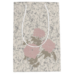 Moyen Eve et fleurs calmes, Sac cadeau Romance Tropical