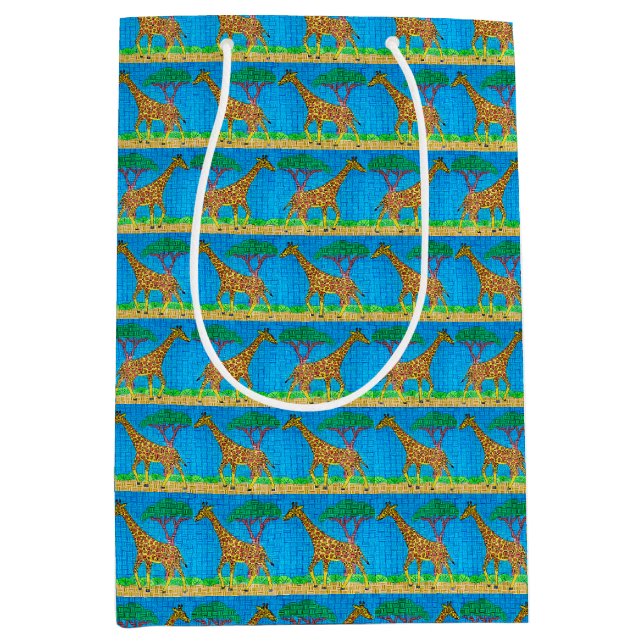 Moyen Girafe - Sac cadeau (Devant)