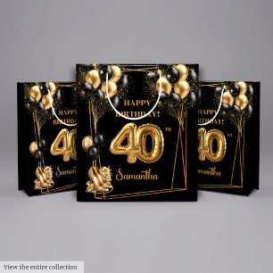 Moyen Gold High Heels 40th Birthday Cadeau sac ✨