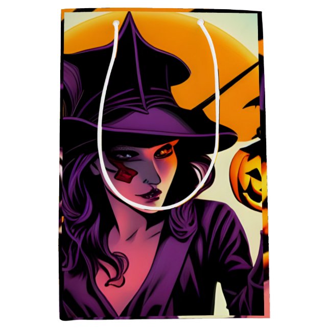 Moyen Grand Sac Cadeau Halloween (Devant)