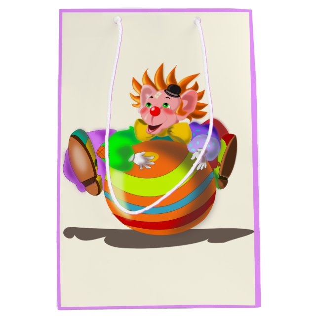 Moyen Happy Clown cadeau sac (Devant)