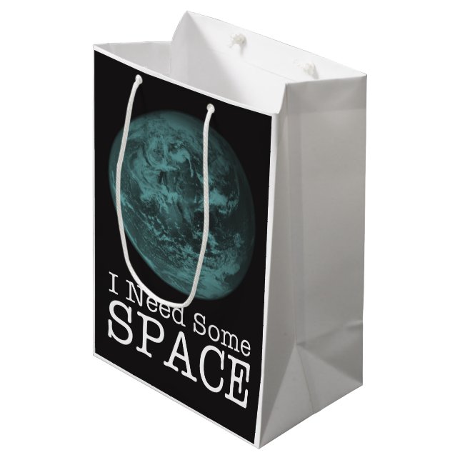 Moyen J'ai besoin d'un certain sac de cadeau de l'espace (Devant Angle)