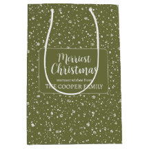 Joyeux Noël Festif Wreath Holiday Sac cadeau