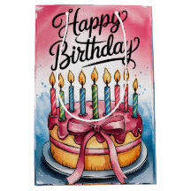 Joyeux sac cadeau de jour de naissance