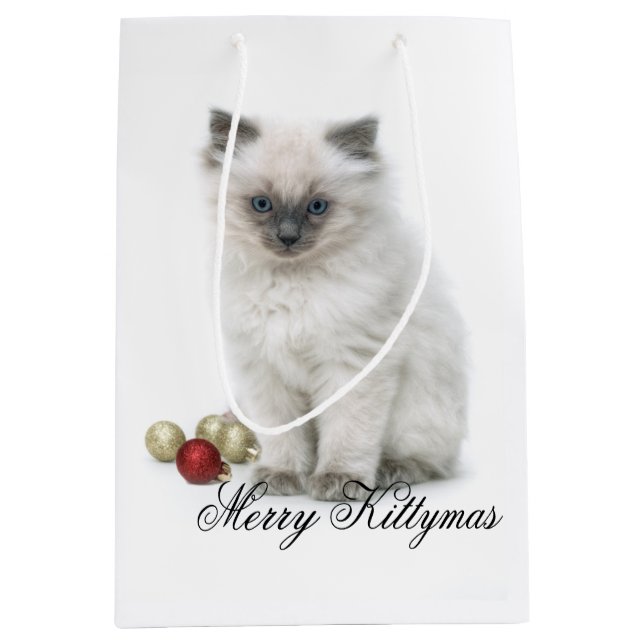 Moyen Joyeux sac de cadeau de Kittymas (Devant)