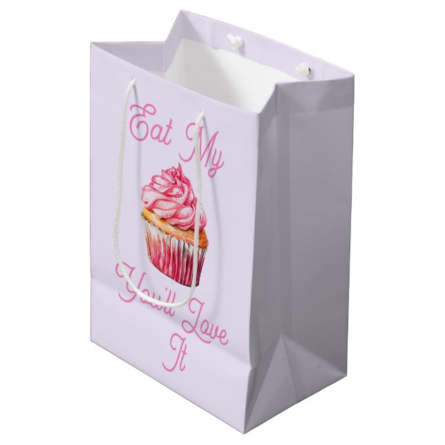 Moyen Mange Mon sac cadeau Muffin (Devant Angle)