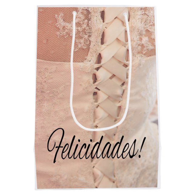 Moyen Mariage espagnol félicitations Cadeau sac (Dos)