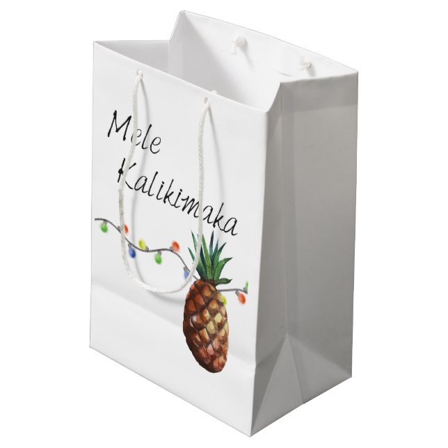 Moyen Mele Kalikimaka - sac de cadeau de Noël (Dos Angle)
