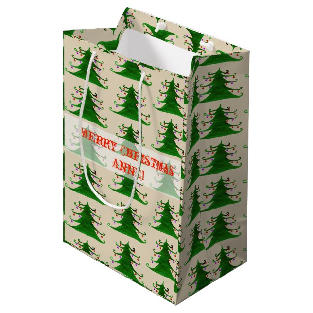 Moyen Noël, Sac cadeau du Nouvel An (Devant Angle)