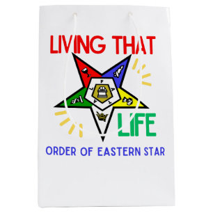 Moyen Ordre de l'Etoile Orientale Sac cadeau pour OES Si