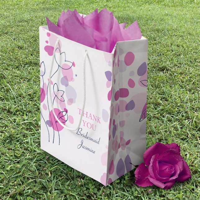 Moyen Pétales Confetti mariage Bridesmaid cadeau sac (Créateur téléchargé)