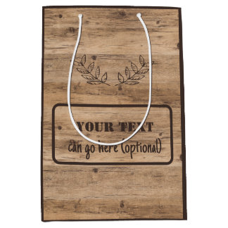 Moyen Plaque Rustique En Bois Avec Sac Cadeau Texte Facu